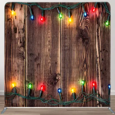 Aperturee Dark Brown Wood Texture Fabric Backdrop For Party - Aperturee