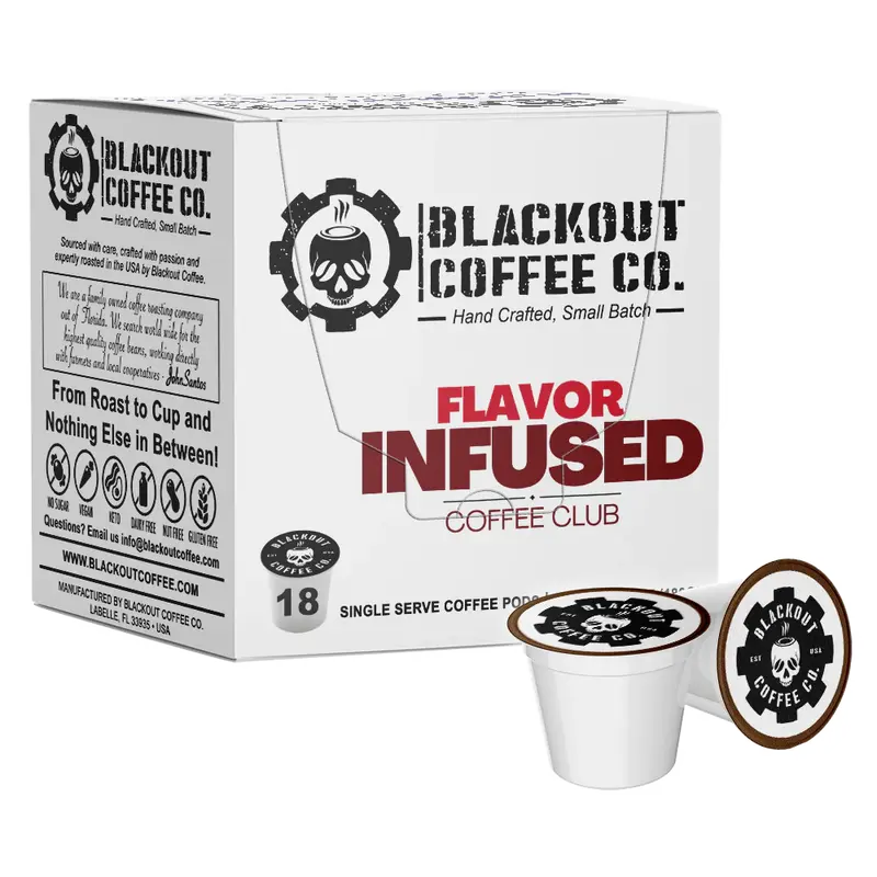 Flavored Coffee of the Month Club - Best Flavored Coffee, SINGLE SERVE PODS 18CT