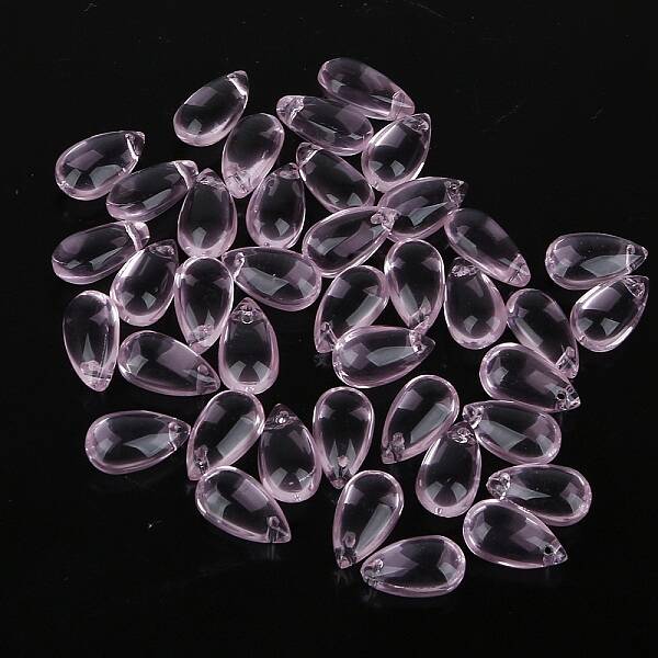 5Pcs Transparent Glass Beads