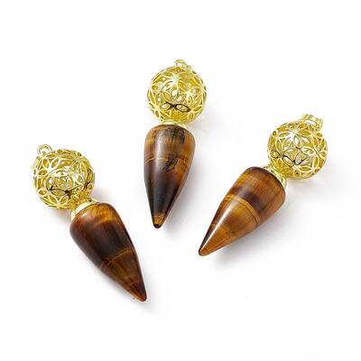 Natural Tiger Eye Big Pendants