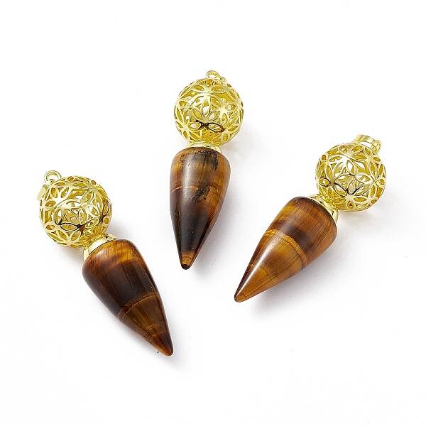 Natural Tiger Eye Big Pendants