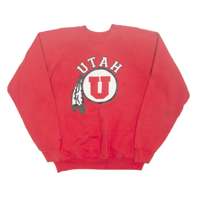 FRUIT OF THE LOOM Utah Mens Sweatshirt Red USA XL