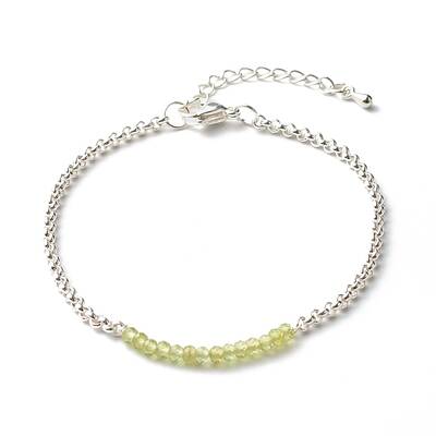 Natural Peridot Beaded Bracelets