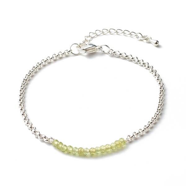 Natural Peridot Beaded Bracelets