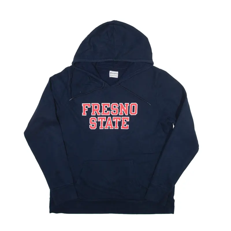CHAMPION Fresno State USA Hoodie Blue Pullover Mens 2XL