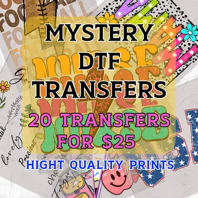 DTF Transfer Assortment Pack - 20 High Quality Full Color Transfers