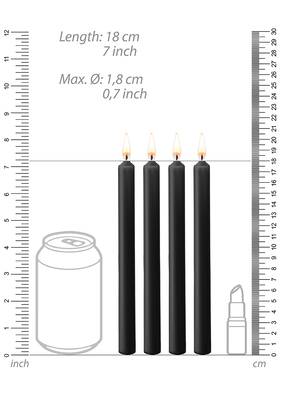 Teasing Wax Candles Large - Blk - 4-Pack