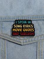 Fashion Letter & Slogan Design Brooch, Casual Lapel & Backpack Badge for Party, Elegant All-match Fashion Accessories for Dai...