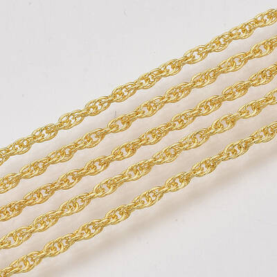 Soldered Brass Covered Iron Rope Chains