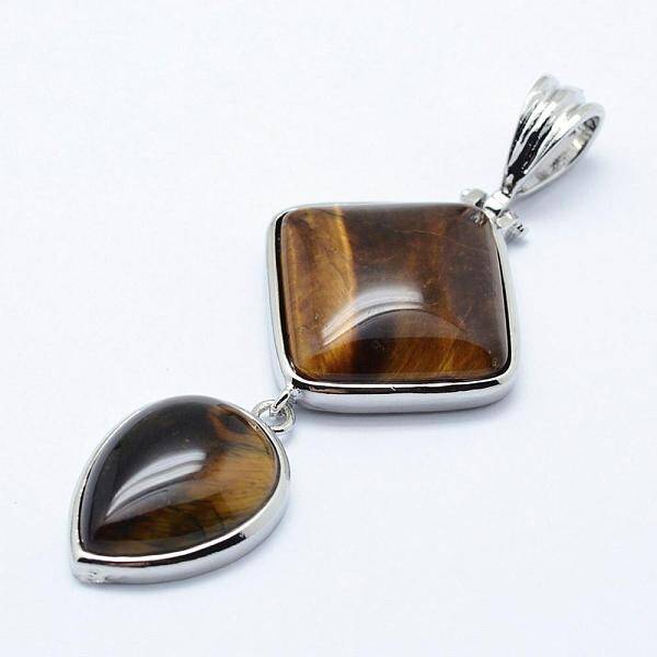 Natural Tiger Eye Big Pendants