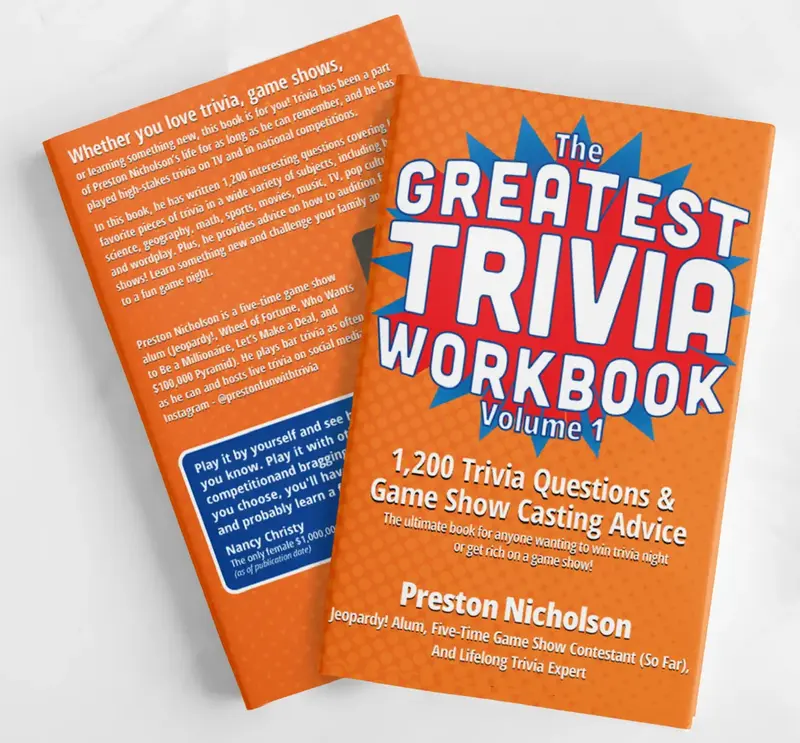 The Greatest Trivia Workbook: 1,200 Trivia Quiz Questions Activity Book Trivia Game + Game Show Casting Advice
