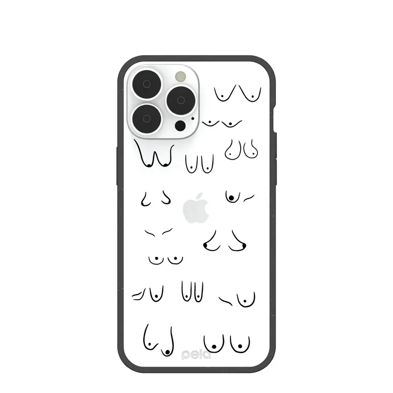 Clear Sister iPhone 13 Pro Max Case With Black Ridge