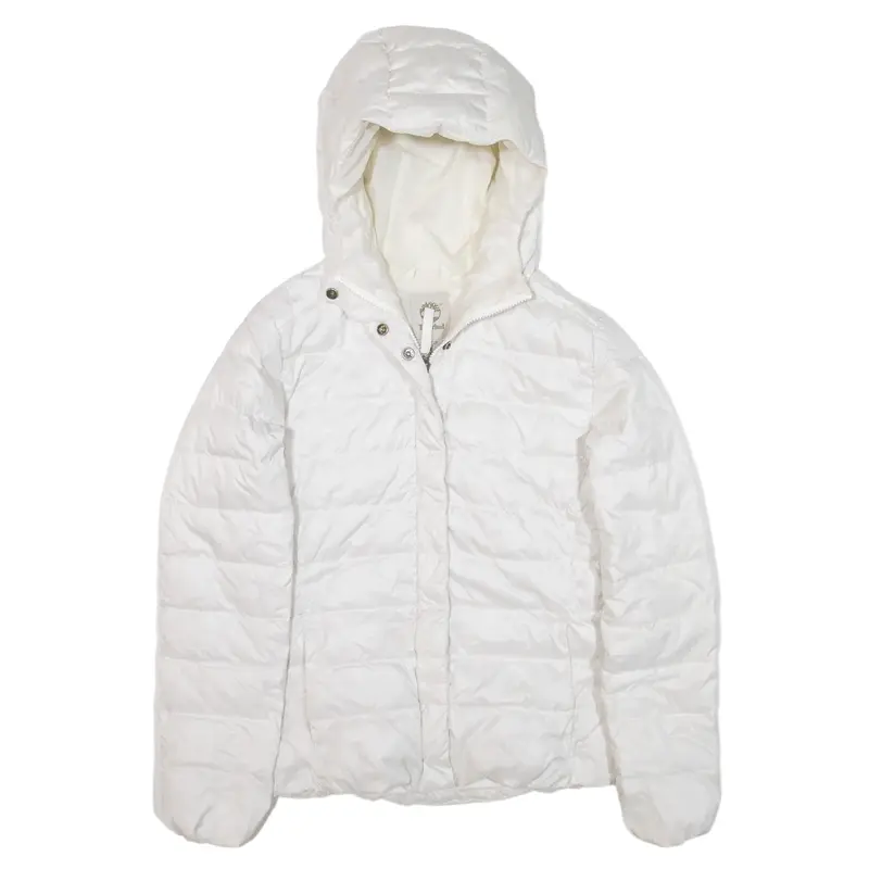 TIMBERLAND Insulated Puffer Jacket White Nylon Womens XS