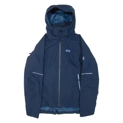 JACK WOLFSKIN Mens Jacket Blue Hooded M