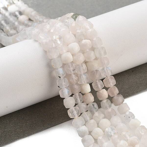 Natural Rainbow Moonstone Beads Strands