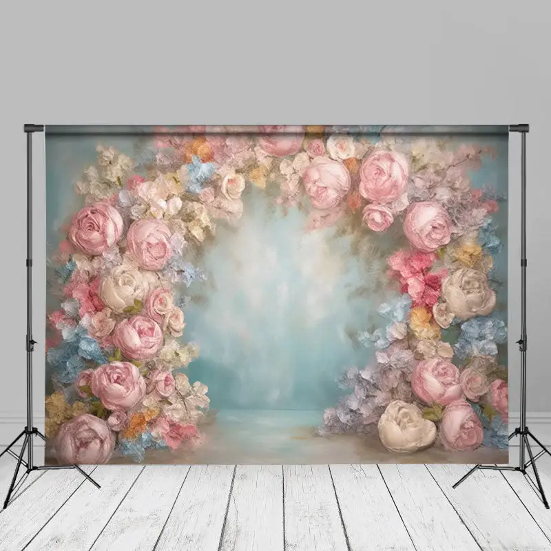 Old Master Floral Painting Photo Backdrop For Studio - Aperturee