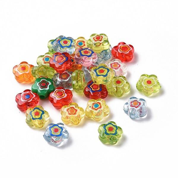 Printed Transparent Acrylic Beads