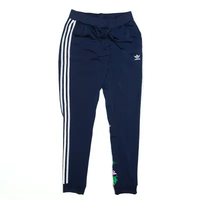 ADIDAS Track Pants Blue Regular Tapered Womens S W28 L29