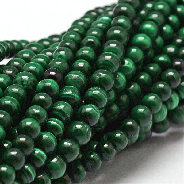 Natural Malachite Bead Strands