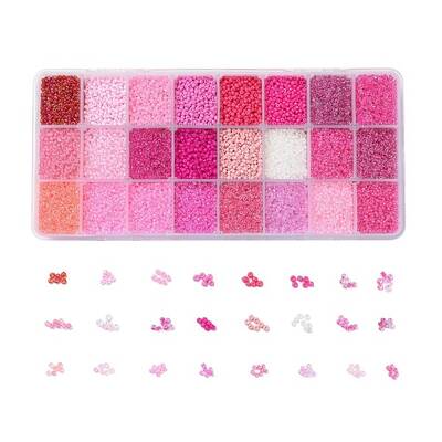 600G 24 Colors Glass Seed Beads