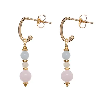 Alisia Orecchini Placcati Oro Con Perle Di Morganite Al3770.01.000