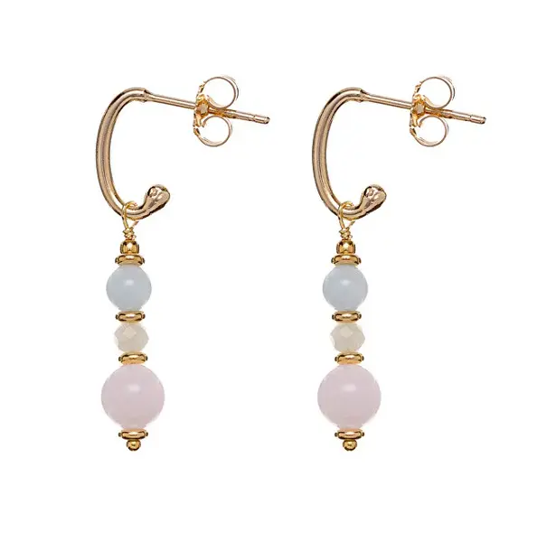 Alisia Orecchini Placcati Oro Con Perle Di Morganite Al3770.01.000