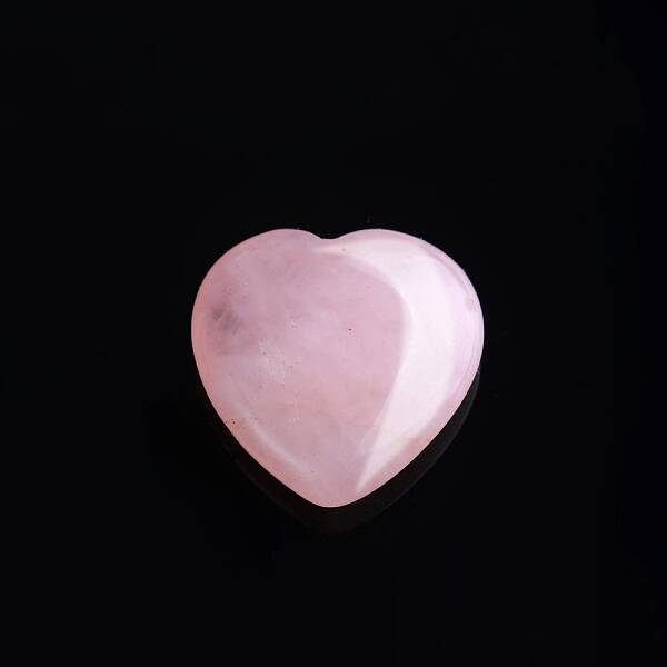 Natural Rose Quartz Love Heart Stone