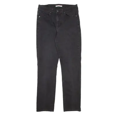 LEVI'S Jeans Black Denim Slim Straight Womens W30 L30