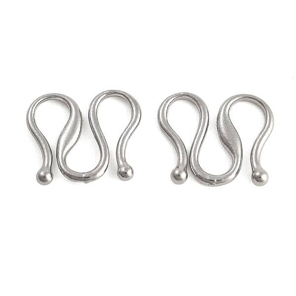 Non-Tarnish 304 Stainless Steel S-Hook Clasps