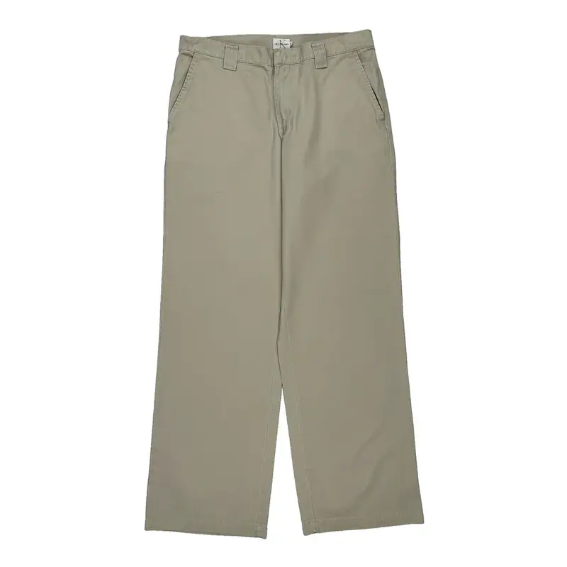 Calvin Klein Chinos - 32W 31L Beige Cotton
