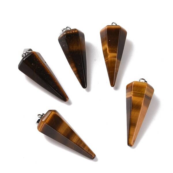 Natural Tiger Eye Pendants