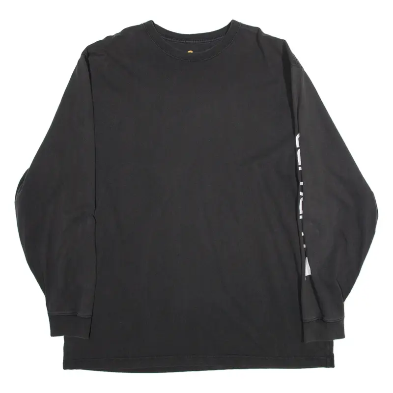 CARHARTT Original Fit Mens T-Shirt Grey Long Sleeve XL