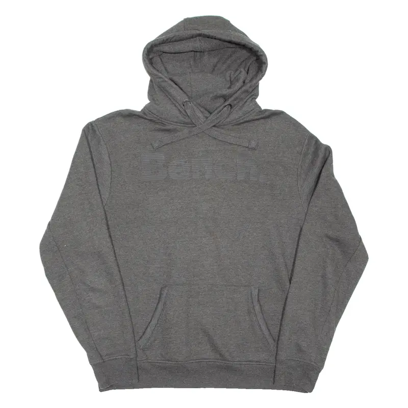 BENCH Mens Grey Hoodie Pullover 2XL