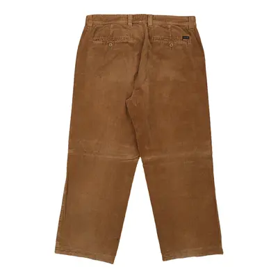 Pierre Cardin Cord Trousers - 36W 28L Brown Cotton