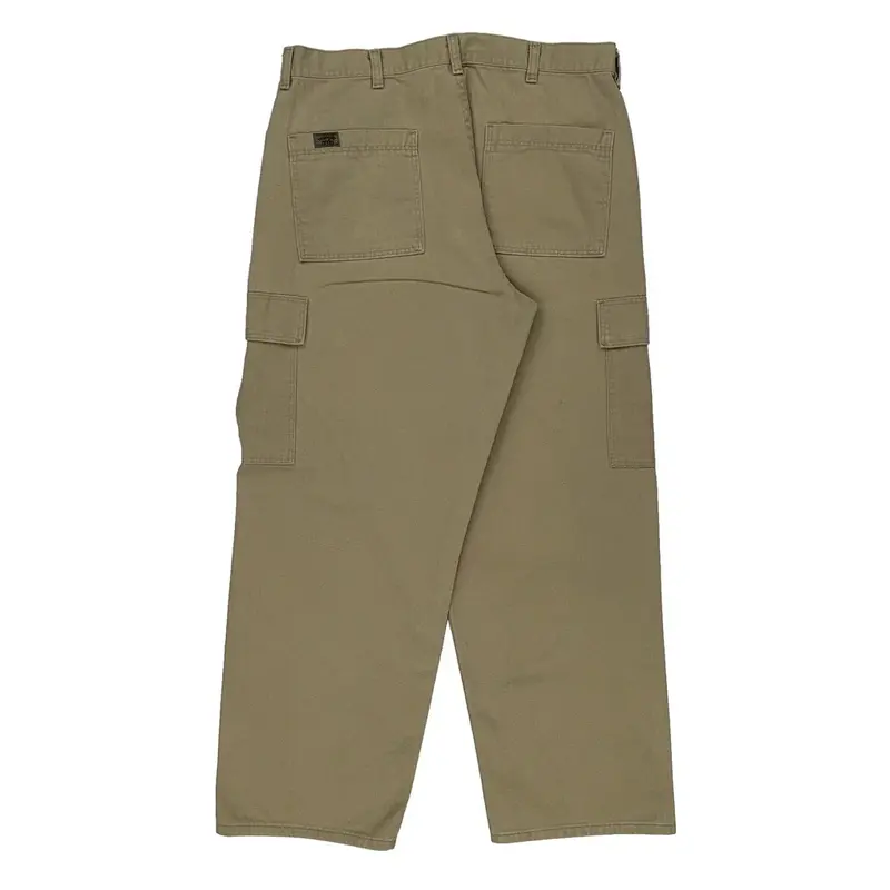 Wrangler Cargo Trousers - 35? Waist Khaki Cotton