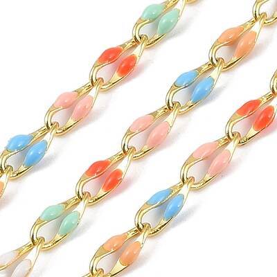Ion Plating(IP) Brass Enamel Link Chains