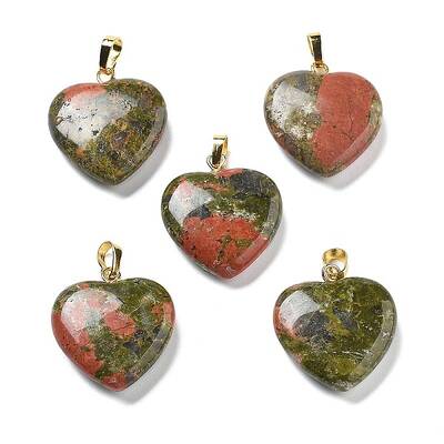 Natural Unakite Pendants