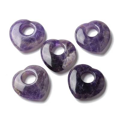 Natural Amethyst Hollow Pendants