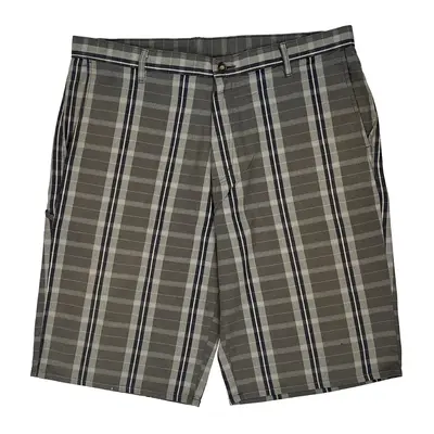 Dickies Checked Shorts - 40W 13L Grey Cotton