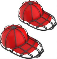 2pk Multifunctional Baseball Cap Washer Cage Fit Hat Washer Frame PP Washing Cage Double-deck for Efficient Sewing and Baseba...