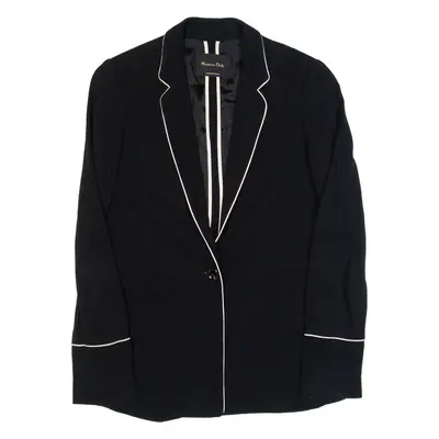 MASSIMO DUTTI Womens Blazer Jacket Black S