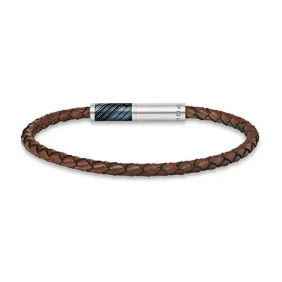 Police Elegante Bracciale In Pelle Plaint Peagb0033205