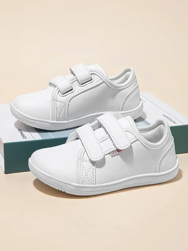 Hobibear Children's Leather Shoes, Girls' Wide Toe Sneakers Trainer Shoes, Baby Boys' Big Toe Trendy Trainers Shoes, Loose an...