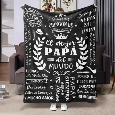 Letter Pattern Blanket, 1 Count Spanish Envelope Print Soft Throw Blanket, Air-conditioned Room Blanket, Warm Nap Blanket for...