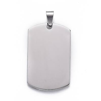 Tarnish Resistant 201 Stainless Steel Stamping Blank Tag Pendants