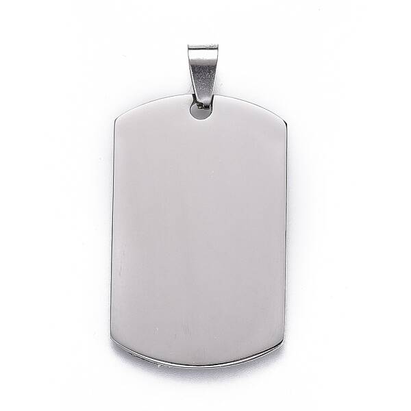 Tarnish Resistant 201 Stainless Steel Stamping Blank Tag Pendants