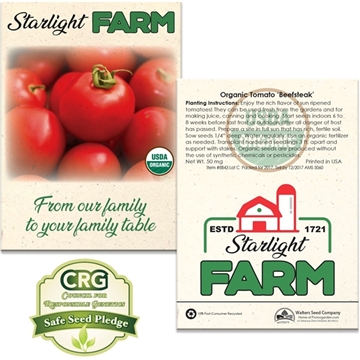 500 Customized Standard Seed Packet - Organic Options