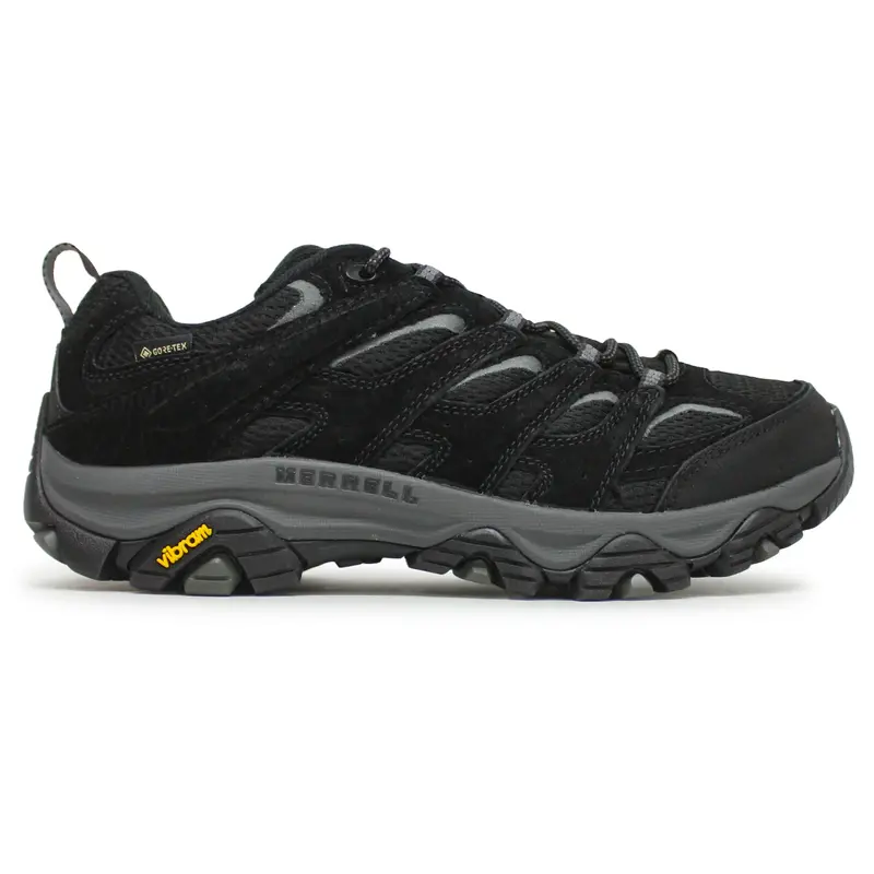 Merrell Moab 3 GTX Leather Textile Men's Comfort Shoes - Black Grey - Size:US 8.5 Men