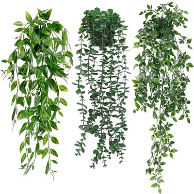 Artificial Hanging Plant for Room Decor, Faux Hanging Plant, Green Indoor Plants Decoration for Home Decor Bathroom Farmhouse...