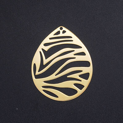 201 Stainless Steel Filigree Pendants